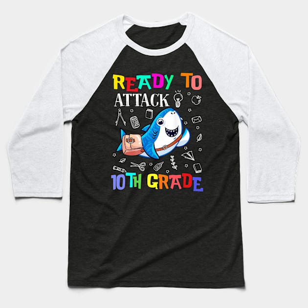 Ready To Attack 10th Grade Youth Baseball T-Shirt by Camryndougherty